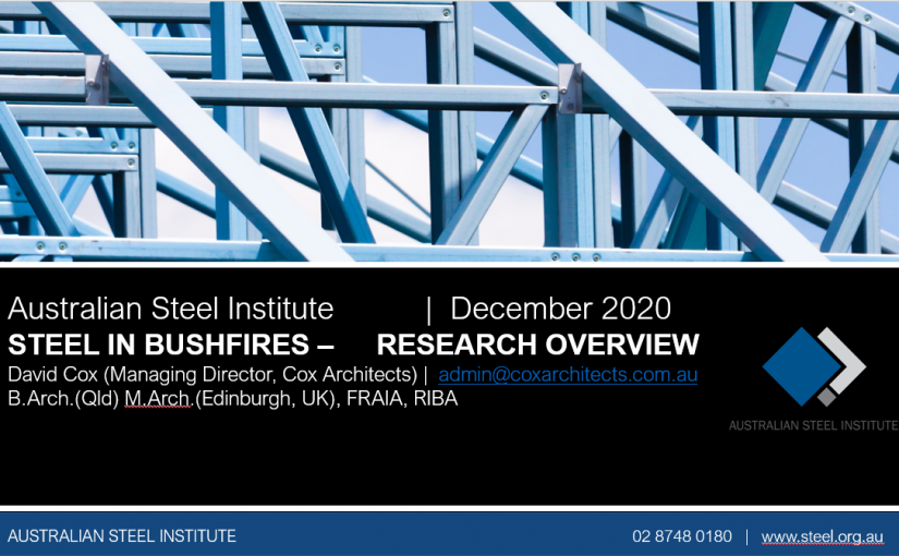 steel in bushfires webinar